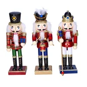 Ozdoby bożonarodzeniowe - Figura Stojąca Dziadek Do Orzechów Żołnierzyk 25Cm - miniaturka - grafika 1