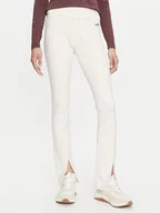 Spodnie damskie - EA7 Emporio Armani Spodnie materiałowe 6DTP73 TJQFZ Écru Regular Fit - miniaturka - grafika 1