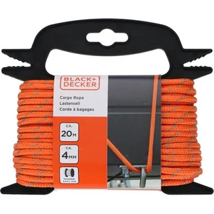 Black&Decker - Lina transportowa z elementami odblaskowymi + nawijak 4mm / 20m - Pasy transportowe - miniaturka - grafika 1