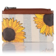 Portfele - Portfel damski na bilon i karty Słoneczniki Yoshi Y1219 - miniaturka - grafika 1