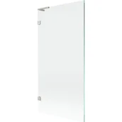 Parawany nawannowe - Mexen Lunar L parawan nawannowy 1-skrzydłowy 90 x 150 cm, transparent, nikiel szczotkowany - 897L-090-000-97-00 - miniaturka - grafika 1