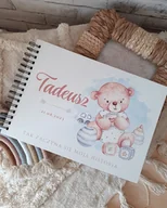 Pamiątka Chrztu Świętego - Pamiątka chrztu ALBUM z personalizacją, prezent na Roczek, Chrzest, narodziny - miniaturka - grafika 1