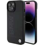 Etui i futerały do telefonów - Etui BWM Leather Hot Stamp na iPhone 15 - czarne - miniaturka - grafika 1