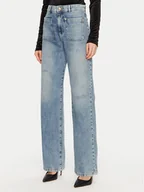 Spodnie damskie - Just Cavalli Jeansy 77PAB503 Niebieski Wide Leg - miniaturka - grafika 1