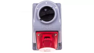 PCE POLSKA Gniazdo z wyłącznikiem COMBO-POL 16A 3P+Z+N 400V IP44 wył. L-0-P - Osprzęt siłowy - miniaturka - grafika 1