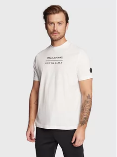 Koszulki i topy damskie - North Sails T-Shirt MASERATI 452312 Biały Regular Fit - grafika 1
