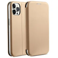 Etui i futerały do telefonów - Beline Etui Book Magnetic iPhone 14 Pro Max 6,7" złoty/gold - miniaturka - grafika 1