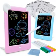 Tablice dla dzieci - Magiczna Tablica Tablet Do Rysowania Znikopis 3D + 10 Kart - miniaturka - grafika 1