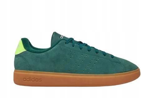 ADIDAS MĘSKIE TRAMPKI Z ZAMSZU W KOLORZE BUTELKOWEJ ZIELENI 44 2/3 1J8A