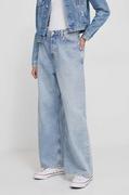 Spodnie damskie - Tommy Hilfiger jeansy Slouchy damskie kolor niebieski - miniaturka - grafika 1