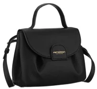 Torebki damskie - Torebka damska listonoszka PETERSON mała czarna - miniaturka - grafika 1