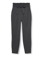 Spodnie damskie - VERO MODA Vmlucca Hr Paperbag spodnie damskie, Szare paski do przypinania, XXL x 34L - miniaturka - grafika 1