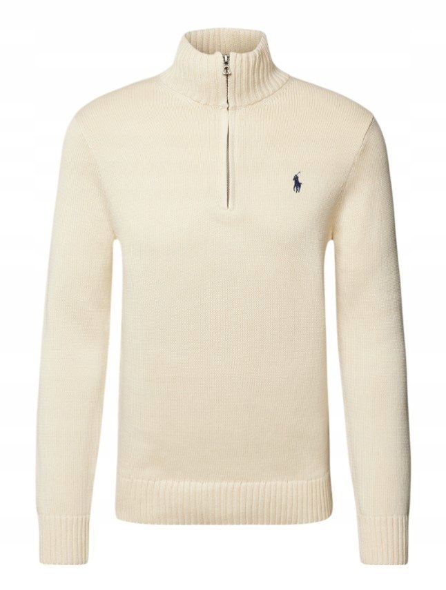 Męski sweter z dzianiny z kołnierzem Polo Ralph Lauren rozmiar L