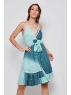 Sukienki - Tarifa Sukienka w kolorze turkusowym - miniaturka - grafika 1