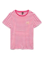 Koszulki i topy damskie - Vero Moda Koszulka w kolorze różowo-białym - miniaturka - grafika 1