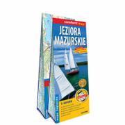 Przewodniki - ExpressMap Jeziora Mazurskie 2-częściowa laminowana mapa żeglarska 1:60 000 - miniaturka - grafika 1