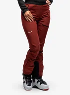Spodnie narciarskie - Spodnie skiturowe damskie Salewa Sella DST Light Pants - syrah - miniaturka - grafika 1