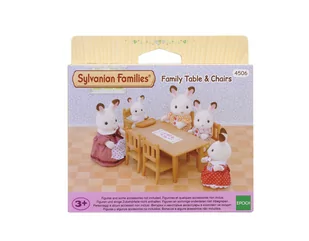 Sylvanian Families Sylvanian Families, figurki wyposażenia Jadalnia: stół i krzesła, zestaw - Figurki dla dzieci - miniaturka - grafika 1