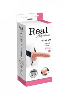 Sztuczne penisy - Inny Producent Strap on Vibratore Strap On Cavo Real Rapture 8 Flesh With Balls - grafika 1