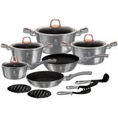 Zestawy garnków i patelni - Berlinger Haus Garnki 15 Ele Metallic Moonlight [Bh-6022] BH-6022 - miniaturka - grafika 1