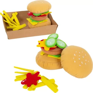 Small Foot Hamburger z frytkami tekstylny - Maskotki i pluszaki - miniaturka - grafika 1