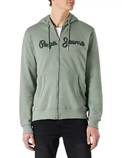 Pepe Jeans Ryan Zip Bluza męska, Zielony (odlewanie), S - Bluzy męskie - miniaturka - grafika 1