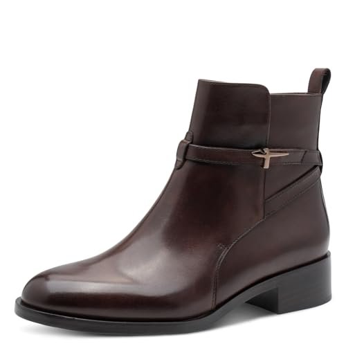 Tamaris Damskie sztyblety Boot Flat 1-25321-43, mahogany, 36 EU, maho?, 36 EU
