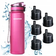 Shakery i bidony sportowe - Butelka Filtrująca Filtr Bidon AQUAPHOR CITY 800 ml Różowa + 5 Wkładów - miniaturka - grafika 1