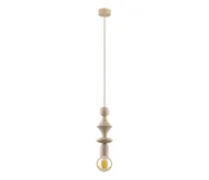 Lampy sufitowe - Żyrandol na lince TOWER 1xE27/15W/230V beżowe - miniaturka - grafika 1