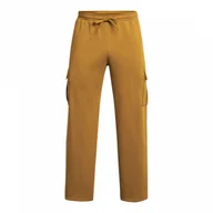 Spodnie męskie - Męskie spodnie treningowe Under Armour Project Rock Icon Fleece Tools Of The Trade Pants - brązowe - miniaturka - grafika 1