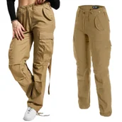 Odzież taktyczna i umundurowanie - Spodnie Bojówki Damskie BRANDIT M65 - Camel - miniaturka - grafika 1