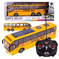 Zabawki zdalnie sterowane - Autobus Szkolny Zdalnie Sterowany Autokar Pojazd R/c Na Pilot Światła Led - miniaturka - grafika 1