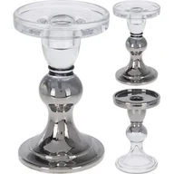 Świeczniki - Świecznik szkło 8 x 13 cm mix - miniaturka - grafika 1