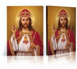 Ikona religijna Chrystus Król - Ikony i obrazy sakralne - miniaturka - grafika 1