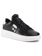 Sneakersy męskie - KARL LAGERFELD Sneakersy KL52530 Czarny - miniaturka - grafika 1