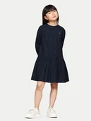 Sukienki i spódniczki dla dziewczynek - Tommy Hilfiger Sukienka elegancka KG0KG08216 M Granatowy Regular Fit - miniaturka - grafika 1
