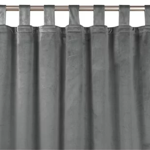 Zasłona VILA kolor grafitowy styl klasyczny szelki 10 cm velvet 530x245 homede - CURT/HOM/VILA/VELVET/TAB/CHARCOAL/530x245 - Zasłony - miniaturka - grafika 1