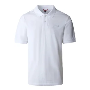 Koszulka The North Face Polo Piquet 00CG71FN41 - biała - Koszulki sportowe męskie - miniaturka - grafika 1