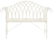 Fotele i krzesła ogrodowe - Beliani Ławka ogrodowa 130 cm biała MILAZZO - miniaturka - grafika 1