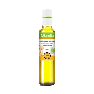 Olandia Olej Słonecznikowy Zimnotłoczony 250ml BIO EKO - ZPOOLSLONECZN - Olej spożywczy - miniaturka - grafika 1