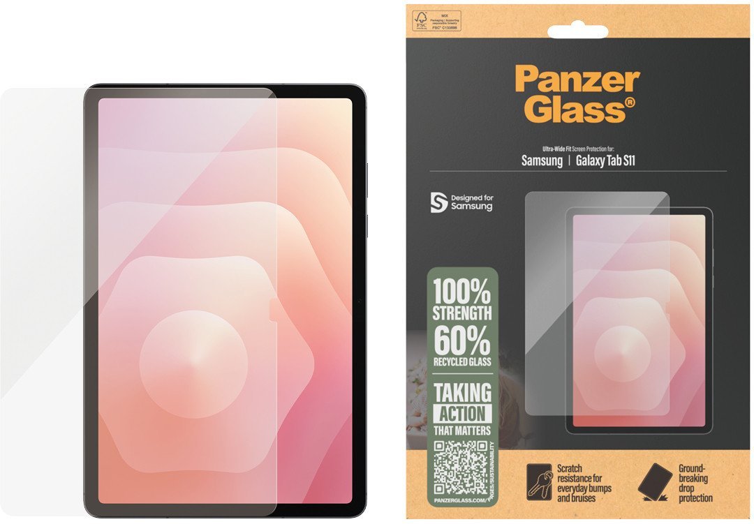 Szkło hartowane PanzerGlass Ultra-Wide Fit do Samsung Galaxy Tab S11 PG72109