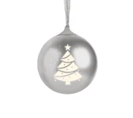 Głośniki przenośne - BigBen XMASBALLSILV Świecąca bombka świąteczna Srebrna - miniaturka - grafika 1