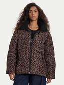 Kurtki damskie - Guess Kurtka zimowa W5BL47 W3702 Brązowy Regular Fit - miniaturka - grafika 1