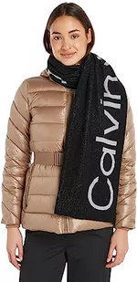 Calvin Klein Szaliki damskie, Ck czarny, Rozmiar uniwersalny - Apaszki i szaliki damskie - miniaturka - grafika 1