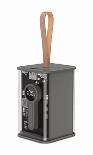 GEMBIRD PowerBank Transparentny 18000mAh QC3.0 Czarny - Powerbanki - miniaturka - grafika 2