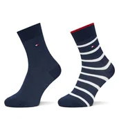 Skarpetki dla dzieci - Zestaw 2 par wysokich skarpet dziecięcych Tommy Hilfiger 701229939 Granatowy - miniaturka - grafika 1