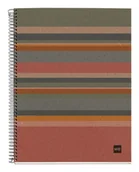 Notesy i bloczki - MAUL A616499 notatnik A5 120 ark. Niebieski, Brązowy, Zielony, Pomarańczowy, Różowy, Czerwony - miniaturka - grafika 1