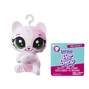 Hasbro Littlest Pet Shop, pluszowa przypinka Pinky Calicoco, E0135/E0343 - Maskotki i pluszaki - miniaturka - grafika 5