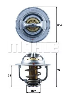 Termostat, płyn chłodzący Mahle TX 179 89D - Termostaty - miniaturka - grafika 1