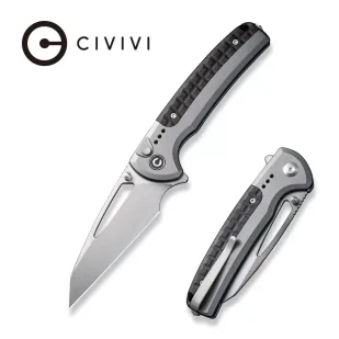 Nóż składany Civivi Sentinel Strike Gray Aluminium / Black FRN, Stonewashed K110 (C22025B-2) - Noże - miniaturka - grafika 1